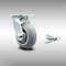 Service Caster 5 Inch SS Thermoplastic Rubber Swivel Caster with Roller Bearing and Swivel Lock SCC-SS30S520-TPRRD-BSL - alternate 1